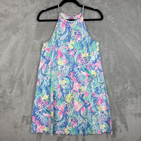 Lilly Pulitzer Women’s Dress Size XS Margot Swing Mermaids Cove Ocean Summer - Picture 1 of 9